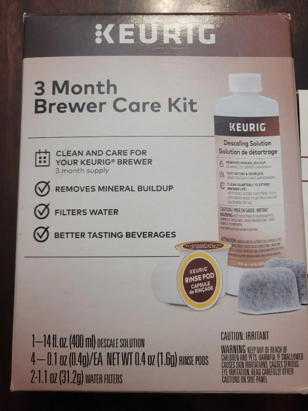 Keurig 3 month brewer care kit
